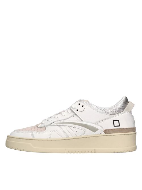 Sneakers in pelle D.A.T.E. | TORNEO SHINYBIANCO-ROSA